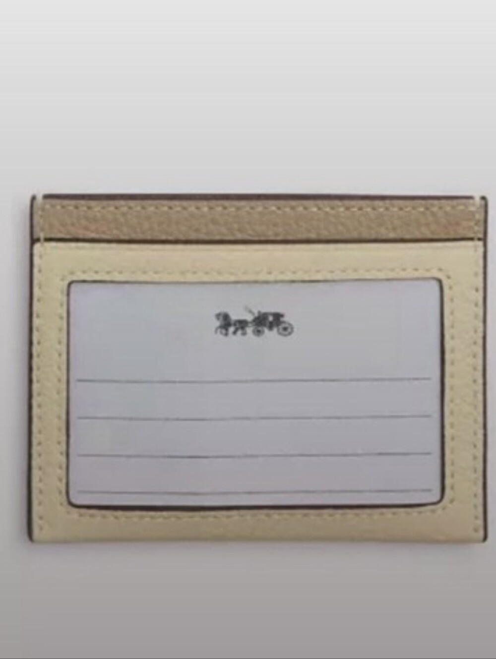 Coach-Slim ID Lemon π NYC Card Case-Card Holder - Picture 2 of 6